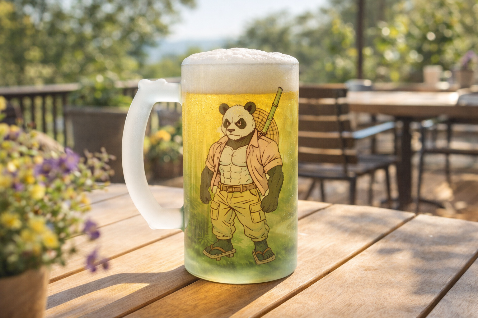 Chope de bière givrée - Bao l'ermite