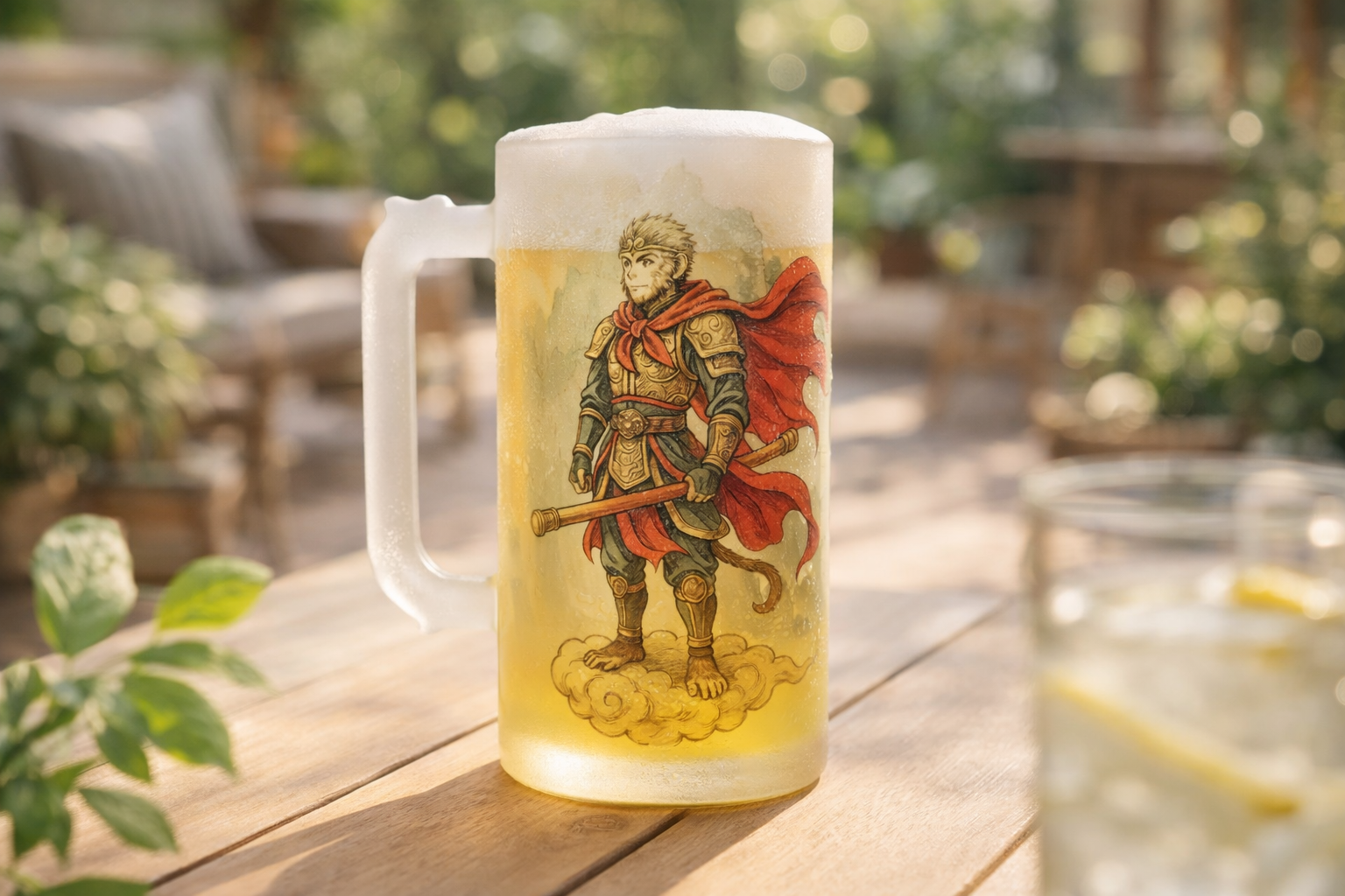 Chope de bière givrée - Sun, le Roi Singe