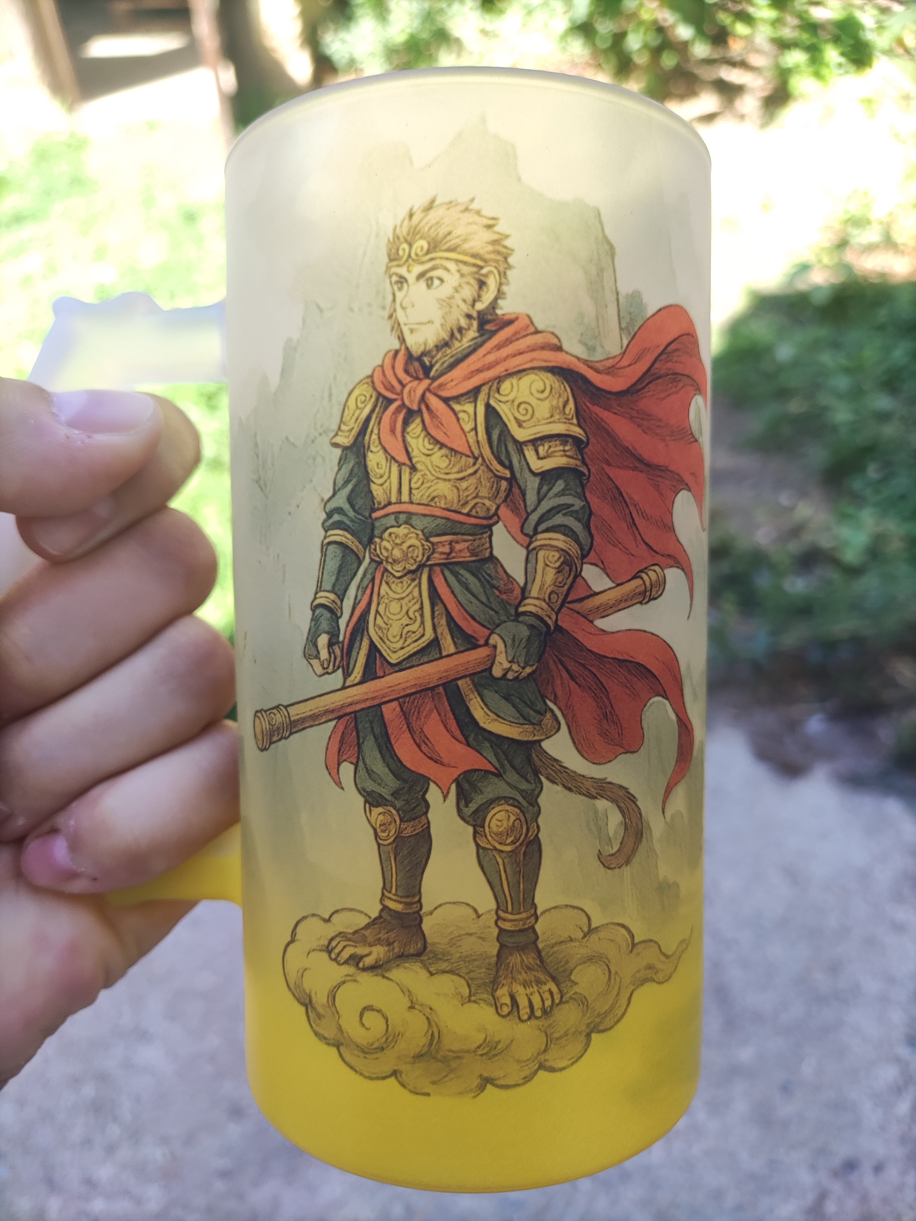 Chope de bière givrée - Sun, le Roi Singe