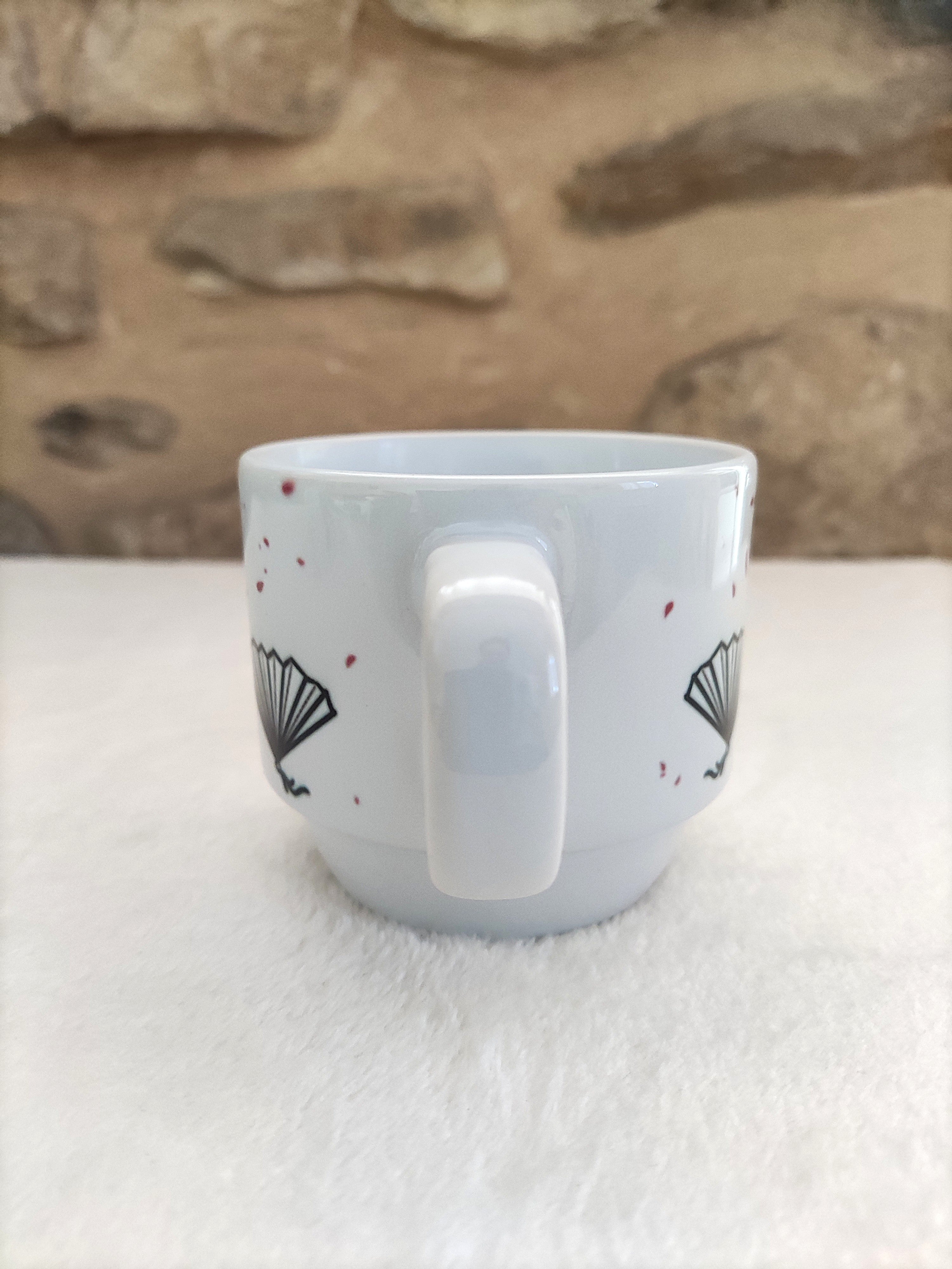 Duo de petits mugs, Lotus et Shurikens