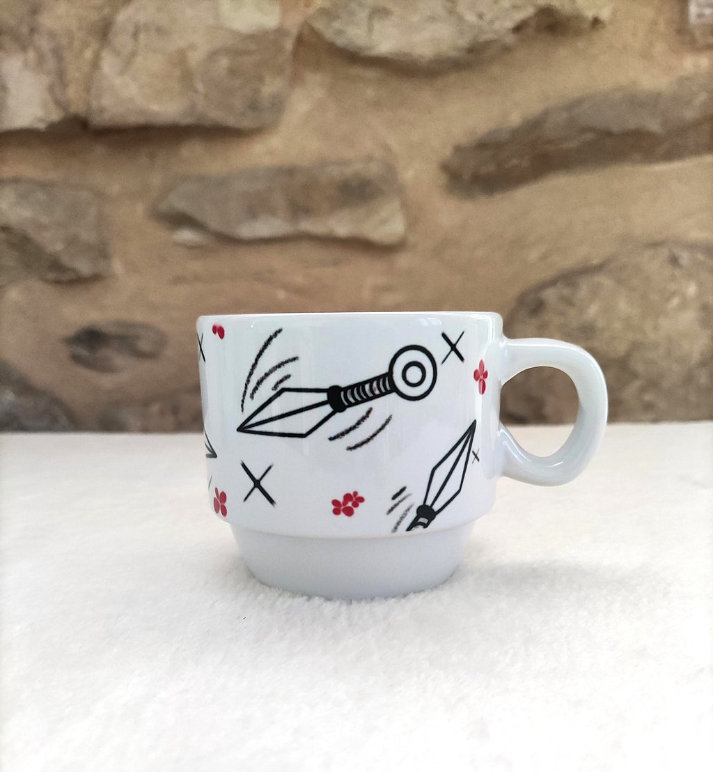 Duo de petits mugs – Kunai & Shuriken ninja