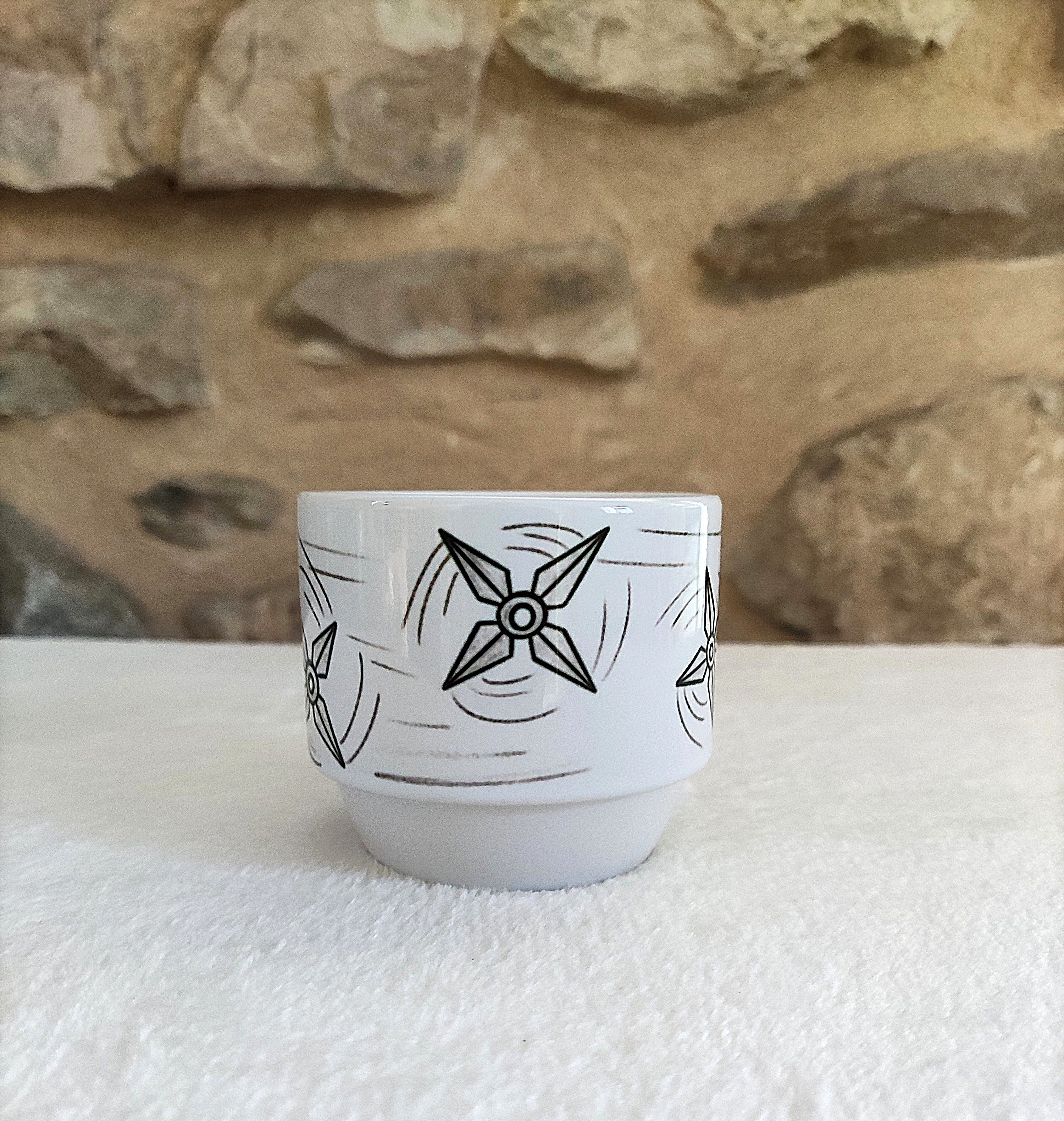 Duo de petits mugs – Kunai & Shuriken ninja