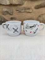 Duo de petits mugs – Kunai & Shuriken ninja