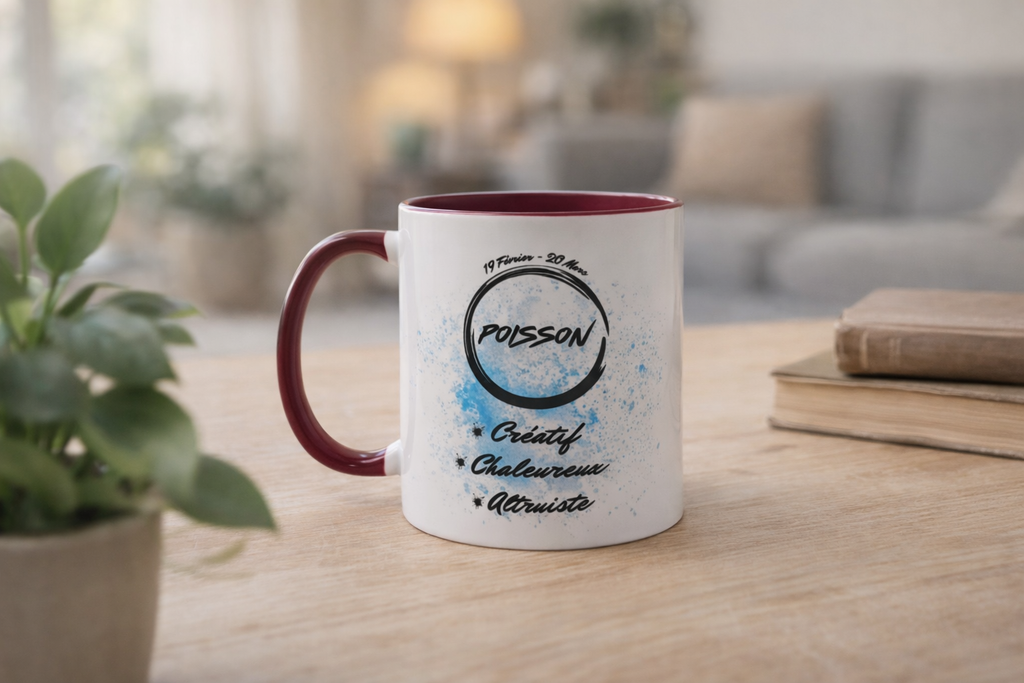 Mug Astro Poisson – Pause lecture & rêverie